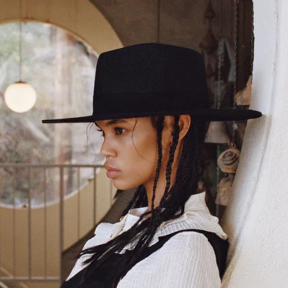 Lack Of Color Fedora Hat THE MIRAGE - BLACK main image 5